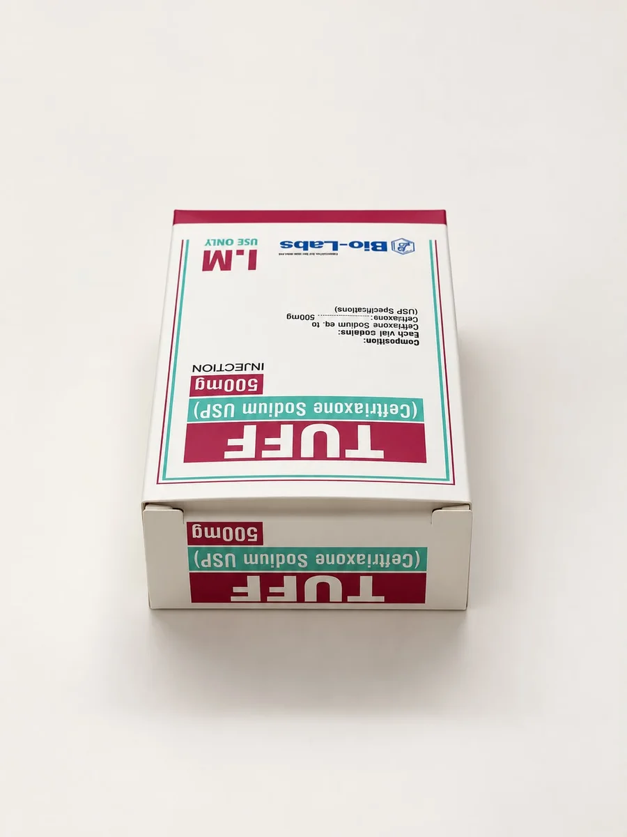 TUFF injection carton with a laminated finish