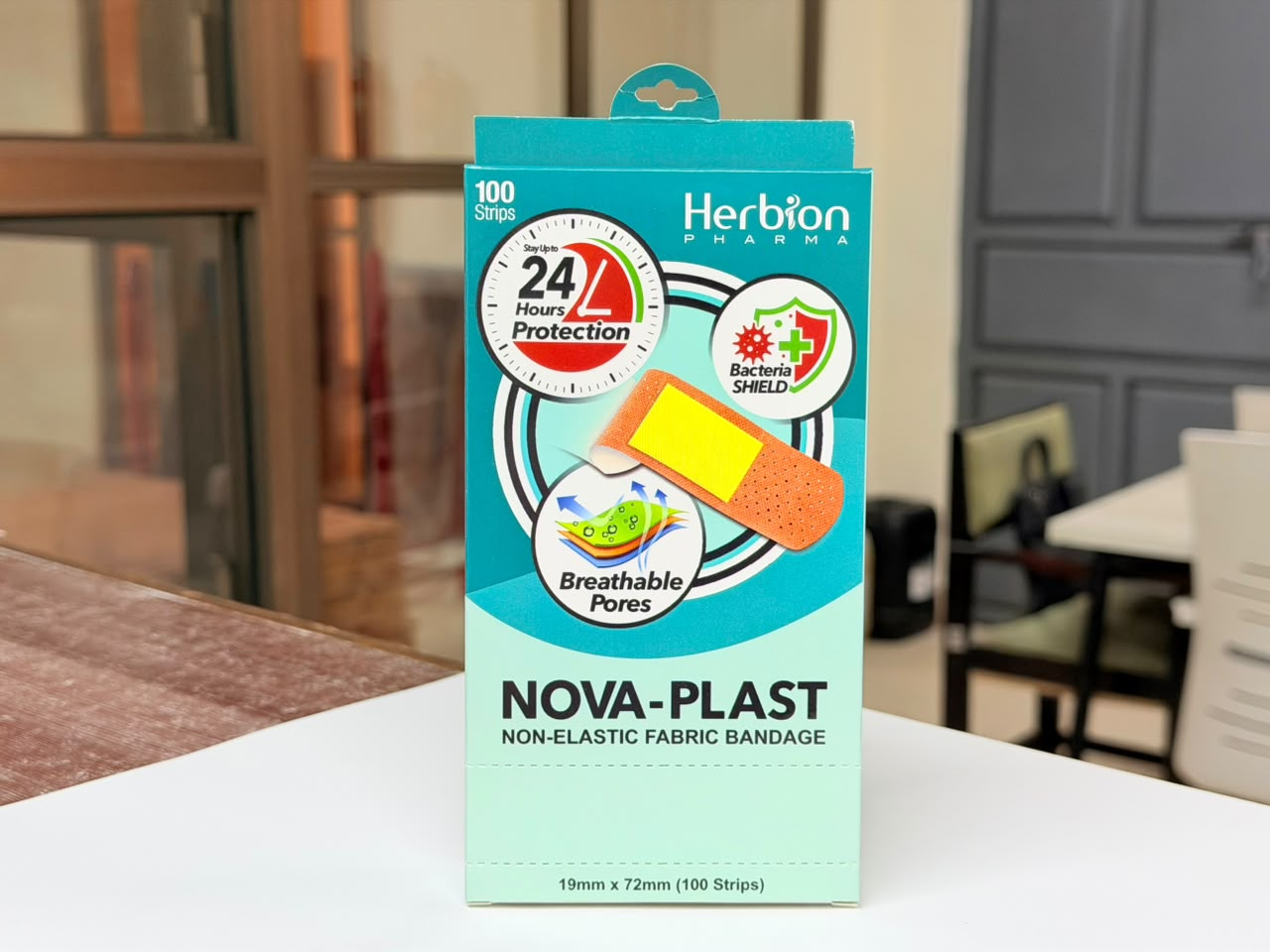 Herbion Nova-Plast printed carton
