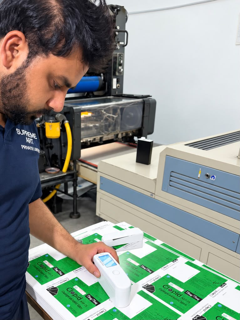 Checking coated sheets at the coating line